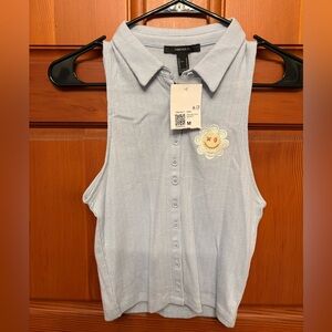 Forever 21 Light Blue Sleeveless Top
